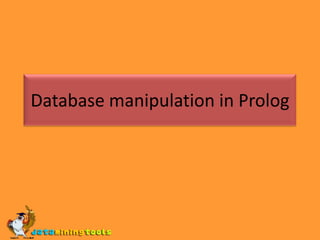 Database manipulation in Prolog 