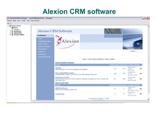 Alexion CRM software 