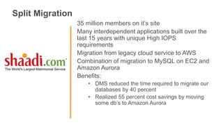 Split Migration
35 million members on it’s site
Many interdependent applications built over the
last 15 years with unique ...