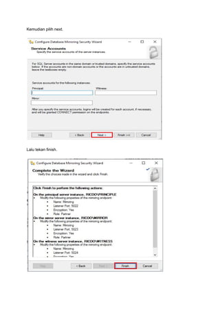 Database Mirroring Microsoft Sql Server | PDF
