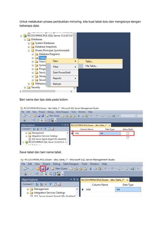 Database Mirroring Microsoft Sql Server | PDF