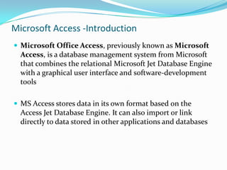 Database + office product | PPTX
