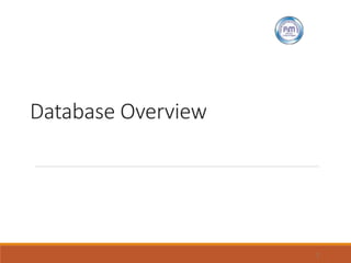 Database Overview
1
 
