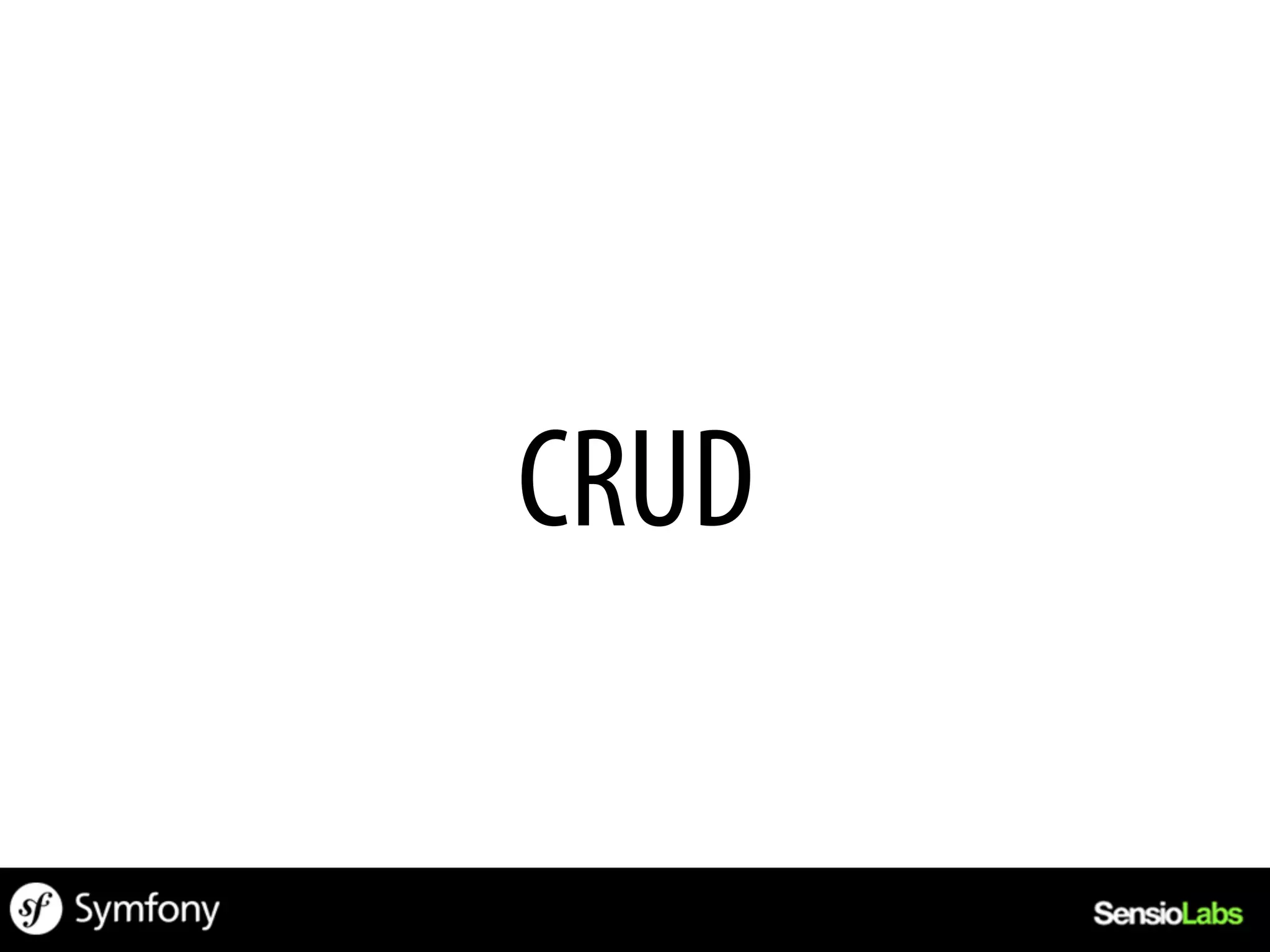 CRUD
 