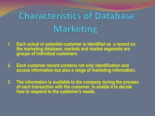Database Marketing | PPTX