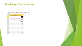 Garbage Box Number
 