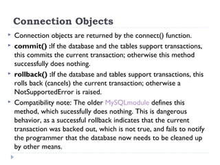 Database programming | PPT