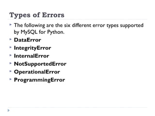 Database programming | PPT