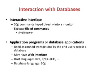 Database Programming Techniques | PPT