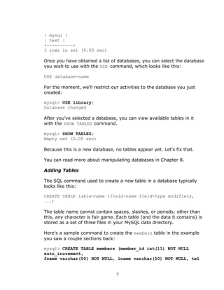 Database queries | DOC