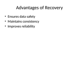 Comprehensive Overview of Database Recovery Techniques in DBMS for Data ...