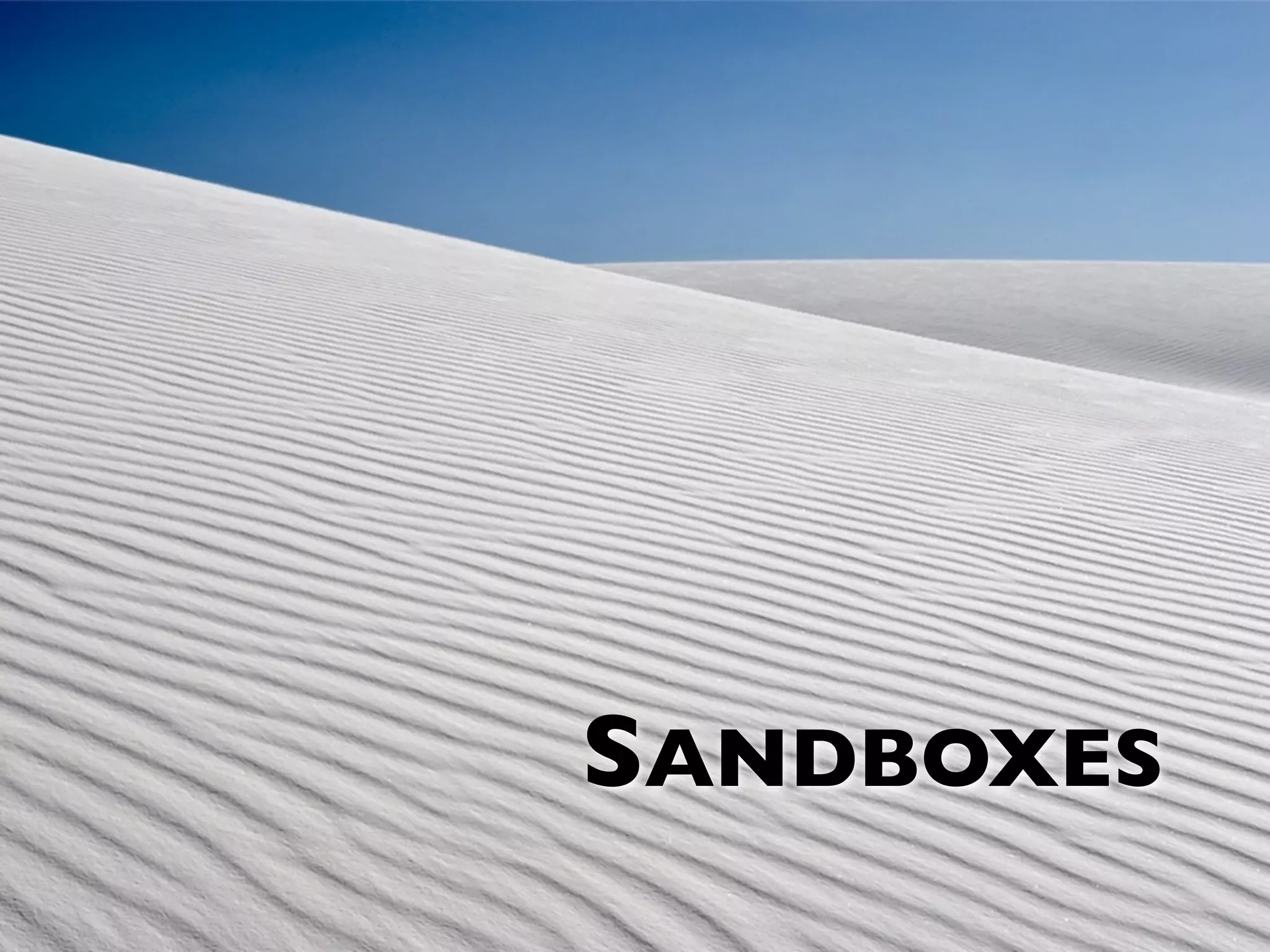 SANDBOXES 