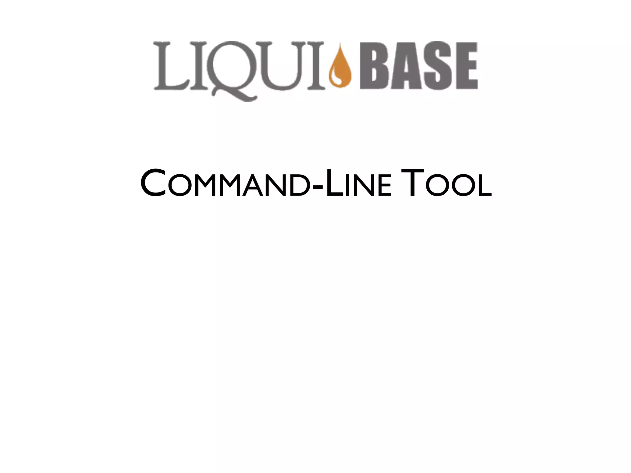 COMMAND-LINE TOOL 