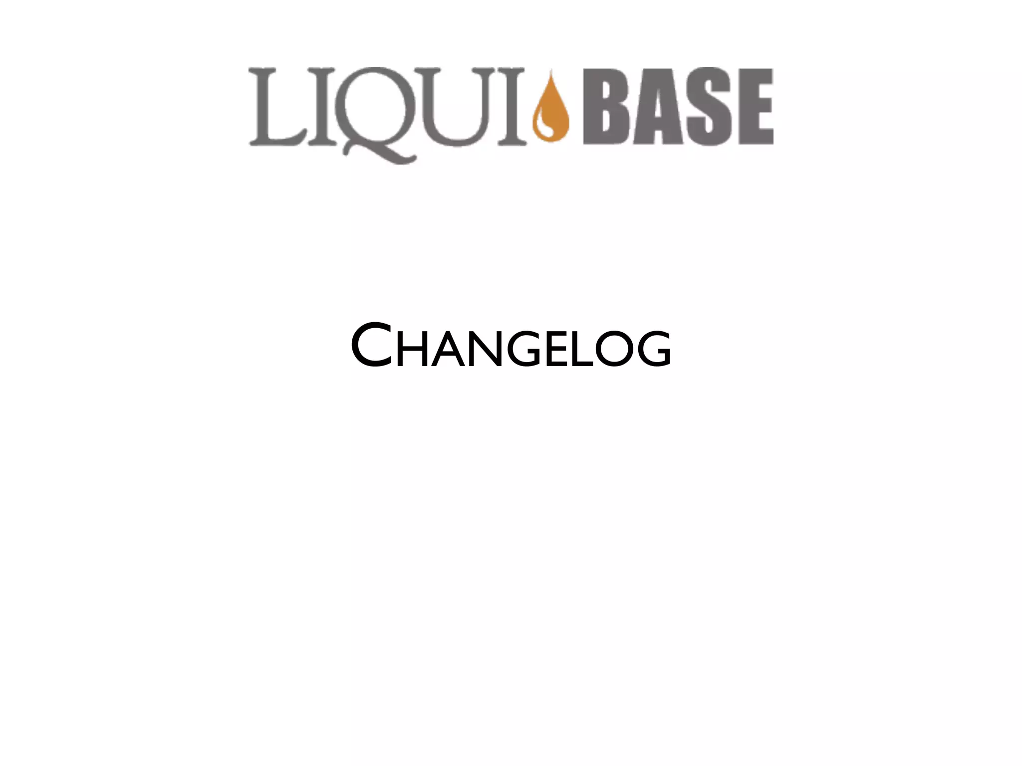 CHANGELOG 