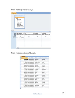 Database Report Layout Database Management System report | DOCX