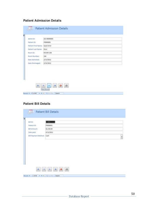 Database Management System report
