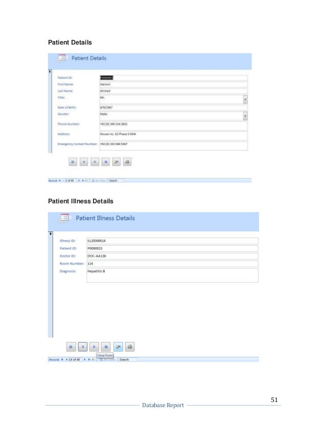 Database Management System report