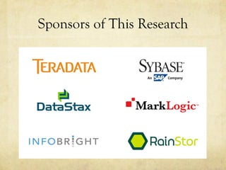 Sponsors of This Research
 
