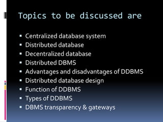ditributed databases | PPTX | Databases | Computer Software and ...