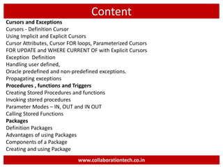 Introduction to Database SQL & PL/SQL | PPT
