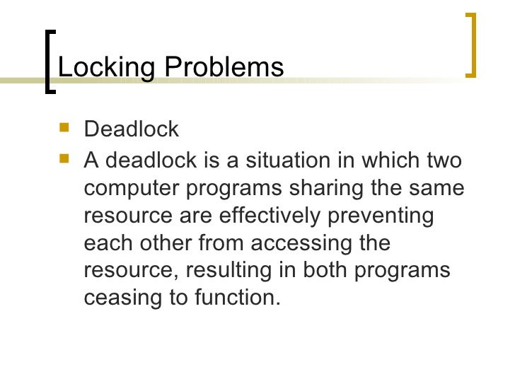 Databases Locking Methods