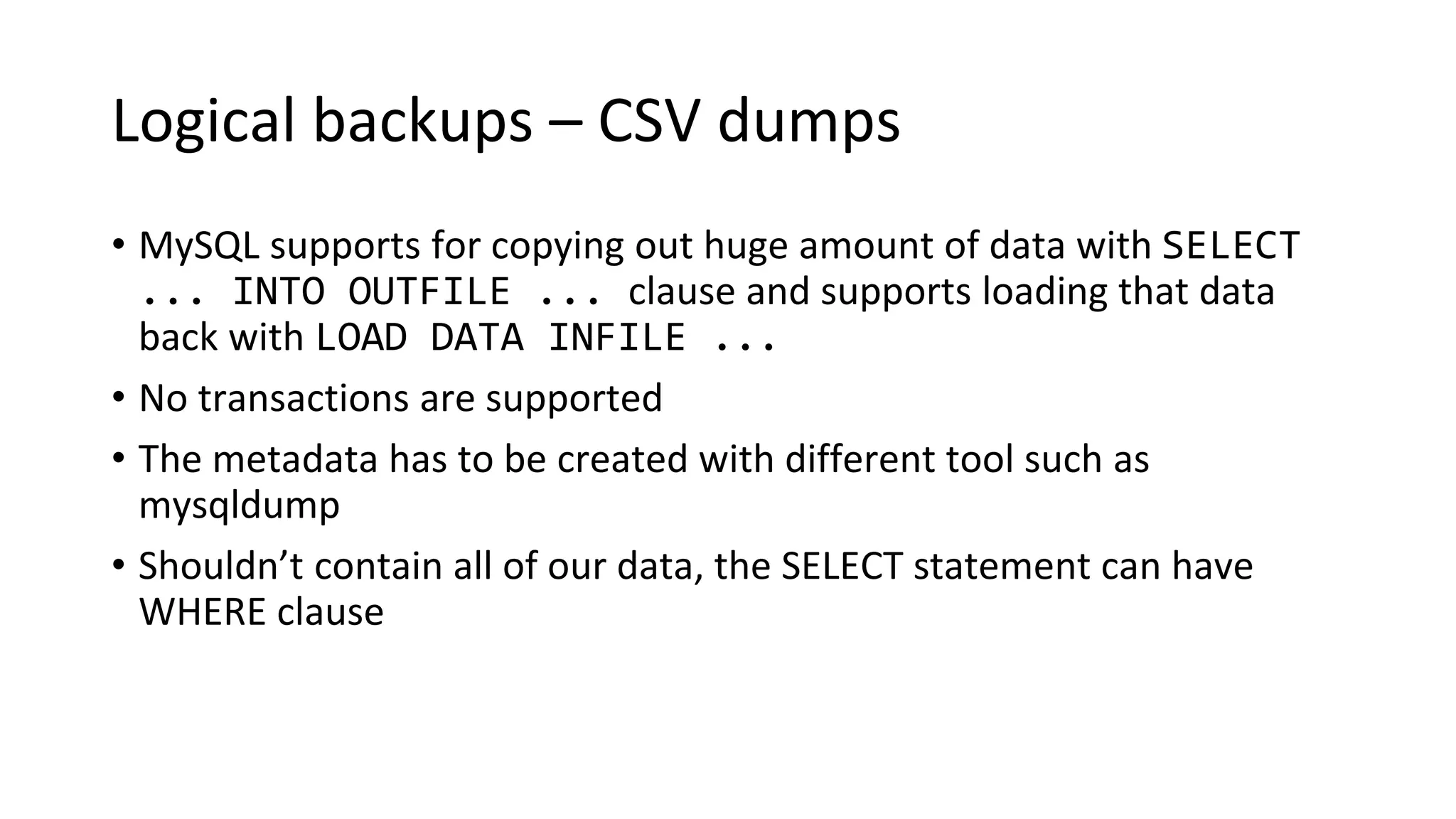 Scalabe MySQL Infrastructure