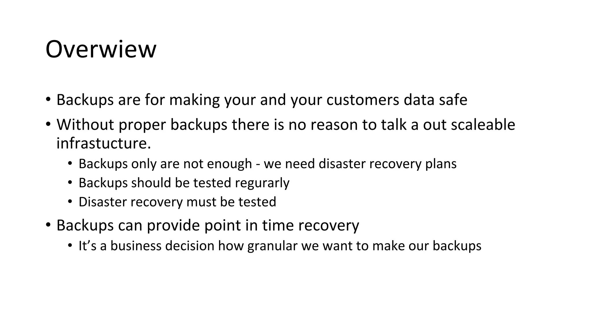 Scalabe MySQL Infrastructure