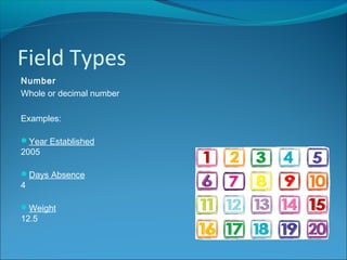 Field Types | PPT