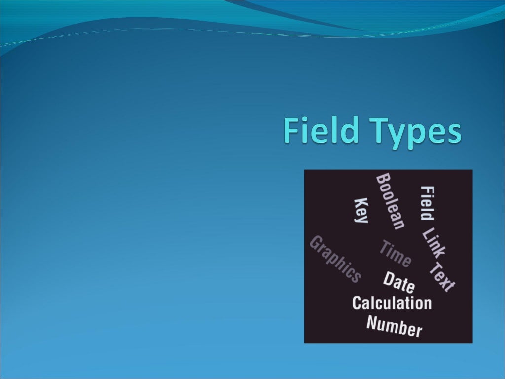 Field Types