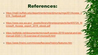 Microsoft Databases and Access-Databases Management | PDF