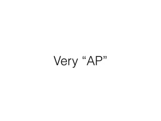 Very “AP”
 