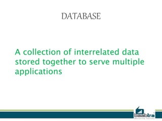 Databases and types of databases | PPTX