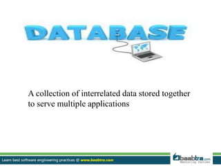Databases and types of databases | PPT