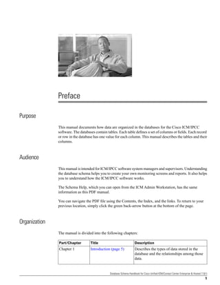 Database schema handbook for cisco unified icm contact center ...