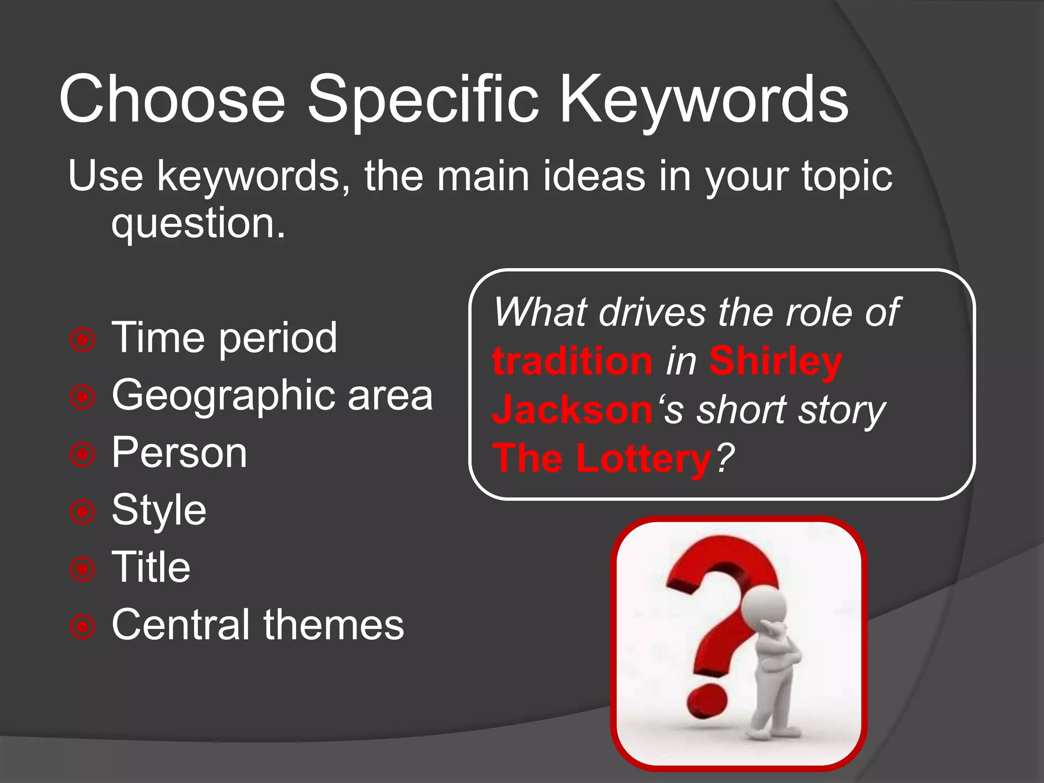 Library Database Search Tips