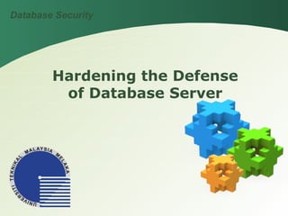 Hardening Database Server | ODP