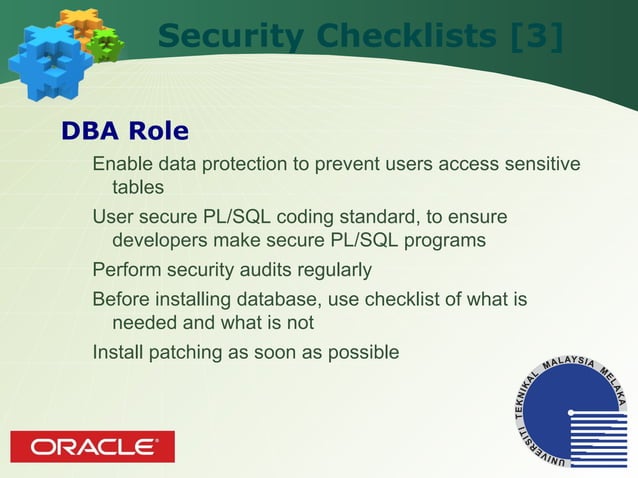 Hardening Database Server | ODP