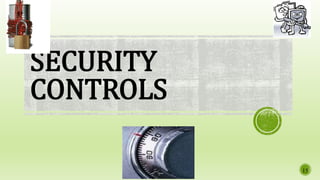SECURITY
CONTROLS
15
 