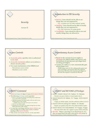 Database security | PDF