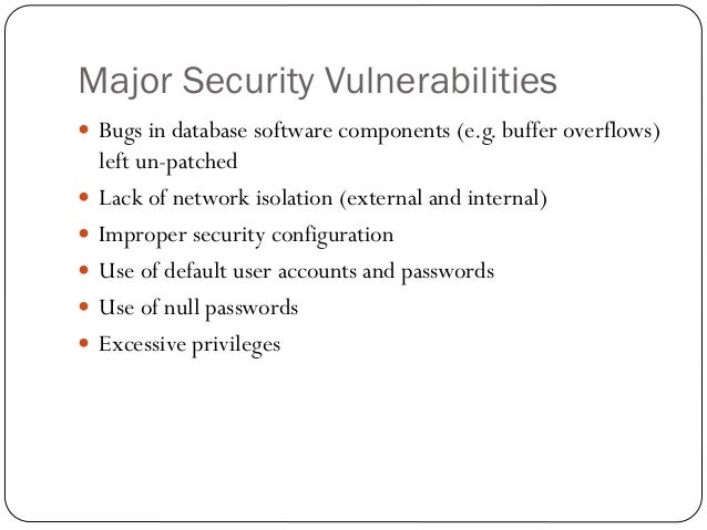 issues database