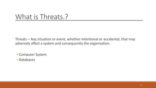 Database Security, Threats & Countermeasures.pptx