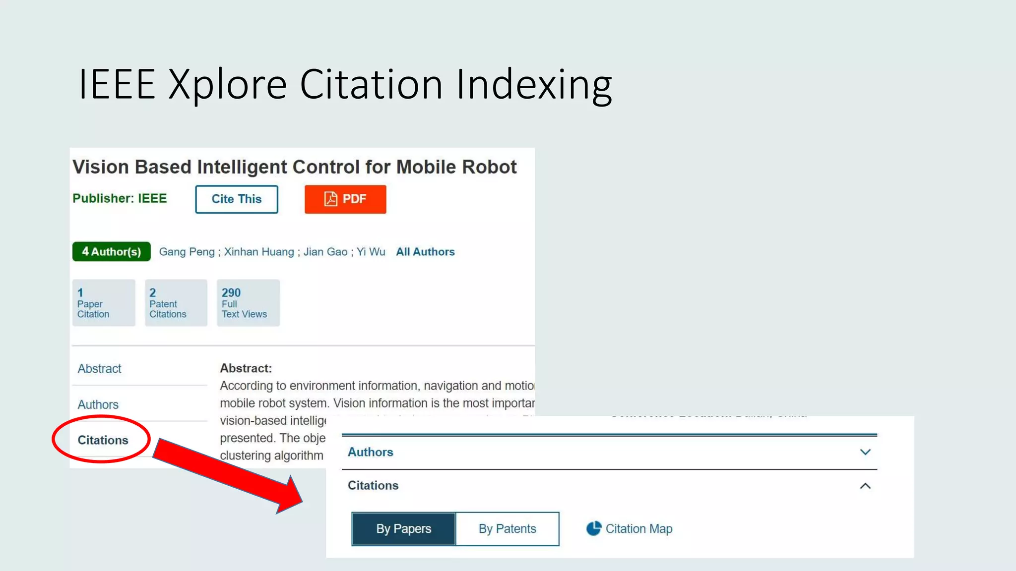 IEEE Xplore Citation Indexing
