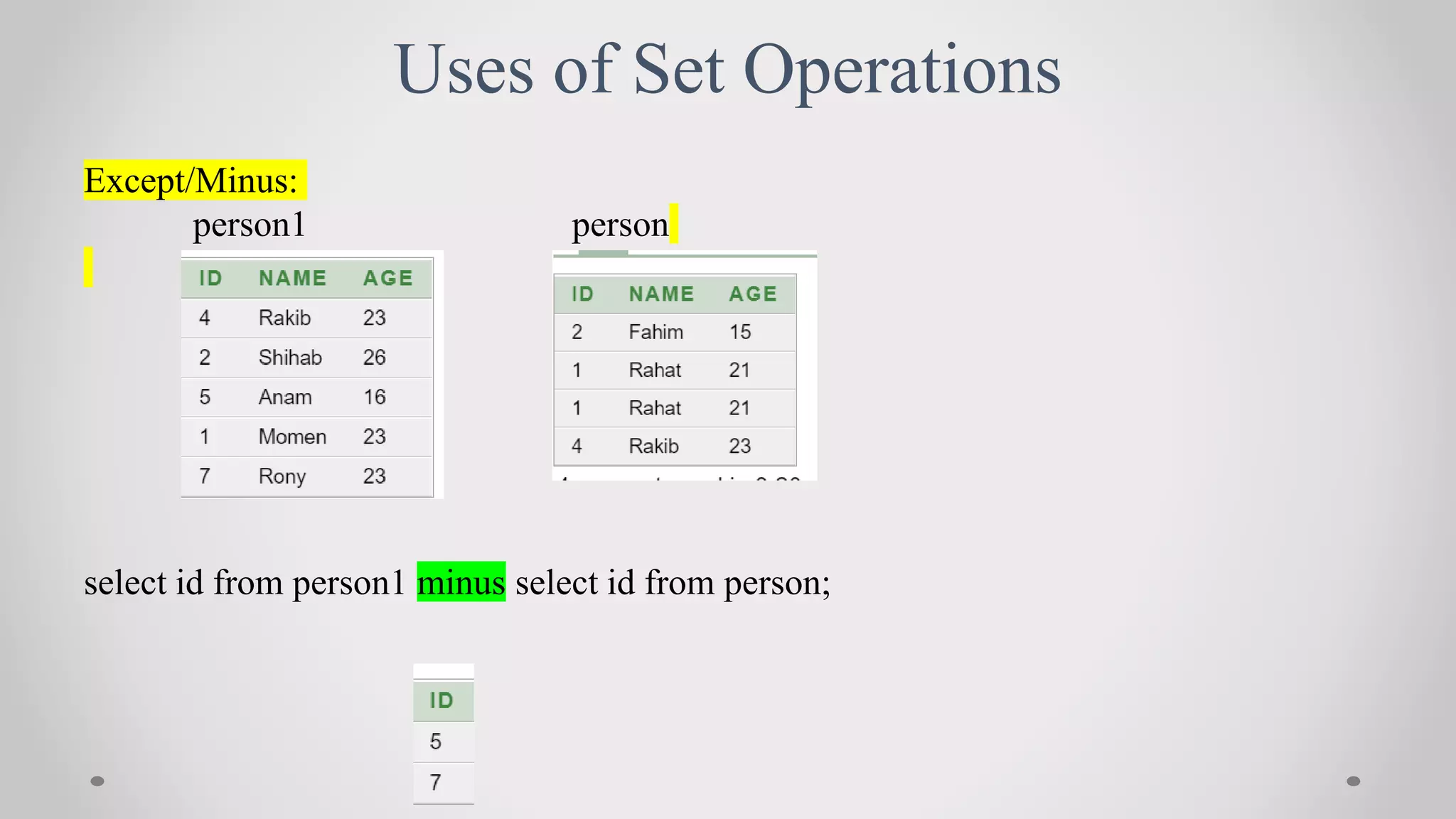 database_set_operations_&_function.pptx | Databases | Computer Software ...