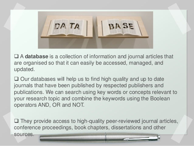 Dissertation topic data base