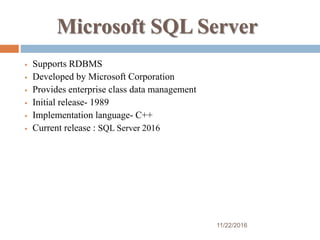 Database software | PPTX