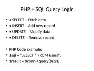 Databases _ SQL _PHP_Presentations .pptx