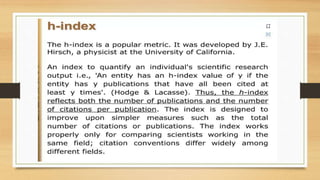 Citation Databases & Research Metrics U-4.pptx