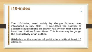 Citation Databases & Research Metrics U-4.pptx
