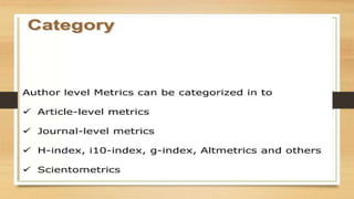Citation Databases & Research Metrics U-4.pptx