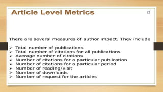 Citation Databases & Research Metrics U-4.pptx